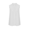 thumbnail image 6 of Summer Blazer Suit Vest Jacket Woman Sleeveless Open Front Cardigan Dressy Casual Business Office Workwear (X-Large, White), 6 of 6