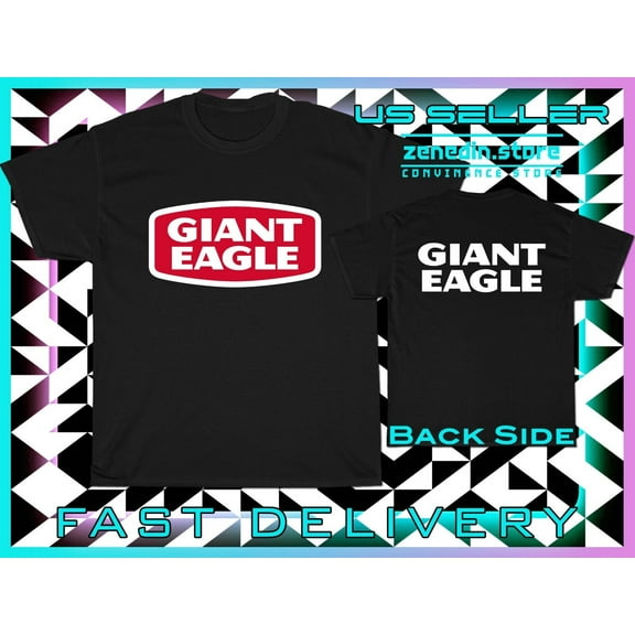 Giant Eagle Store Logo Men's T-Shirt American Heavy Cotton T-Shirt