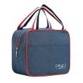 thumbnail image 2 of Xihbxyly Bolsa para Almuerzo, Tela Catiónica, Almacenamiento Aislante, Nevera Portátil para Picnic, Diseño de Cremallera a Prueba de Fugas, Ideal para Viajes, Trabajo y Escuela, Gran Capacidad, Tamañ, 2 of 3