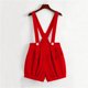 thumbnail image 4 of Odeerbi Niños Niñas Verano Total Shorts Dance Party Performance Suspenders Shorts, 4 of 9