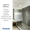 thumbnail image 5 of Panasonic WhisperValue Ceiling/Wall Mount Dual Speed Bathroom Exhaust Fan with LED Light, 30 to 100 CFM, FV-0810VSSL1, 5 of 6
