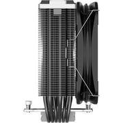 مبرد وحدة المعالجة المركزية PCCOOLER CPS K6BK، مبرد هواء مضاد للجاذبية بقوة 250 وات مزود بـ 6 أنابيب حرارية ومراوح وحدة المعالجة المركزية PWM Turbo مقاس 130 مم ومبرد هواء وحدة المعالجة المركزية لطابعات AMD AM4 AM5/ Intel LGA 1700/115X/1200 و6 أنابيب حرارية ومروحة تبريد وحدة المعالجة المركزية باللون الأسود