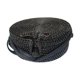 thumbnail image 4 of Bolso de ratán redondo, estilo bohemio, elegante, informal, de mimbre, tejido a mano, para vacaciones, 4 of 9
