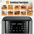 thumbnail image 3 of JSTUOKE 8.5QT 1500W Air Fryer Oven, 10-in-1 Family-Sized Oven, Digital Air Fryer Oil Free Low Fat Healthy Cooker With Touch Screen and Temperature Control, 3 of 8