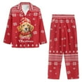 thumbnail image 3 of Kuiaobaty Labrador Dog Print Women's Pajama Sets Christmas Snowflake Long Sleeve Button Down Sleepwear Xmas Nightwear Soft Pjs Lounge Sets, XS, 3 of 7