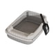thumbnail image 4 of Bandeja de arena para mascotas abiertas de caja de arena de gato, con pala de arena para gatos, baño para ir al baño de gato gato para gatos pequeños gris, 4 of 8