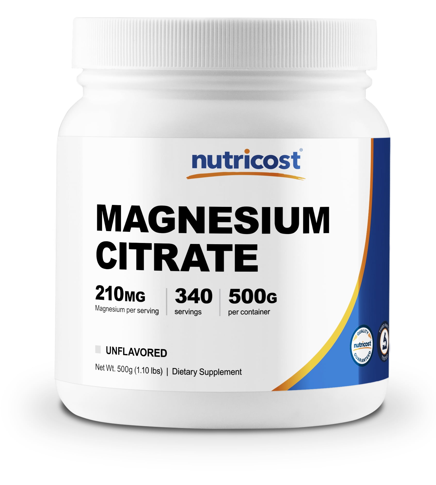 Nutricost Magnesium Citrate Powder (500 Grams) Unflavored Gluten Free