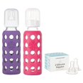 thumbnail image 1 of Biberones de Vidrio Lifefactory 9 Onzas con Tetinas Etapa 3 Paquete de 2 Unidades, 1 of 4