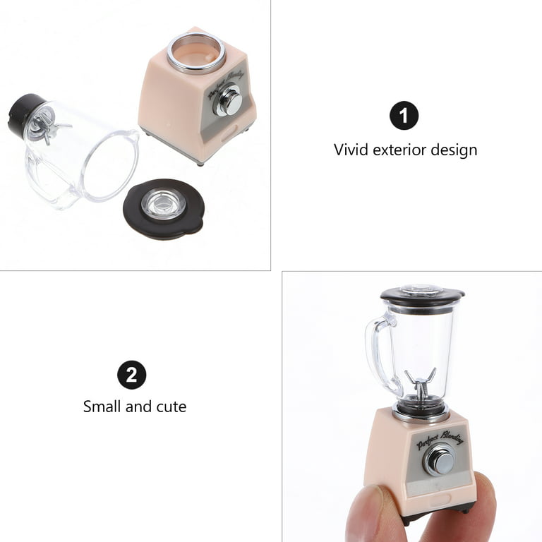 1/12 Scale Mini Juicer Miniature Food Blending Machine Toys Pretend Play  Kitchen