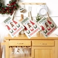 thumbnail image 2 of Contemporary Home Living "Gnome for the Holidays" Christmas Swedish Dishcloths - 7.75" - Set of 3, 2 of 5