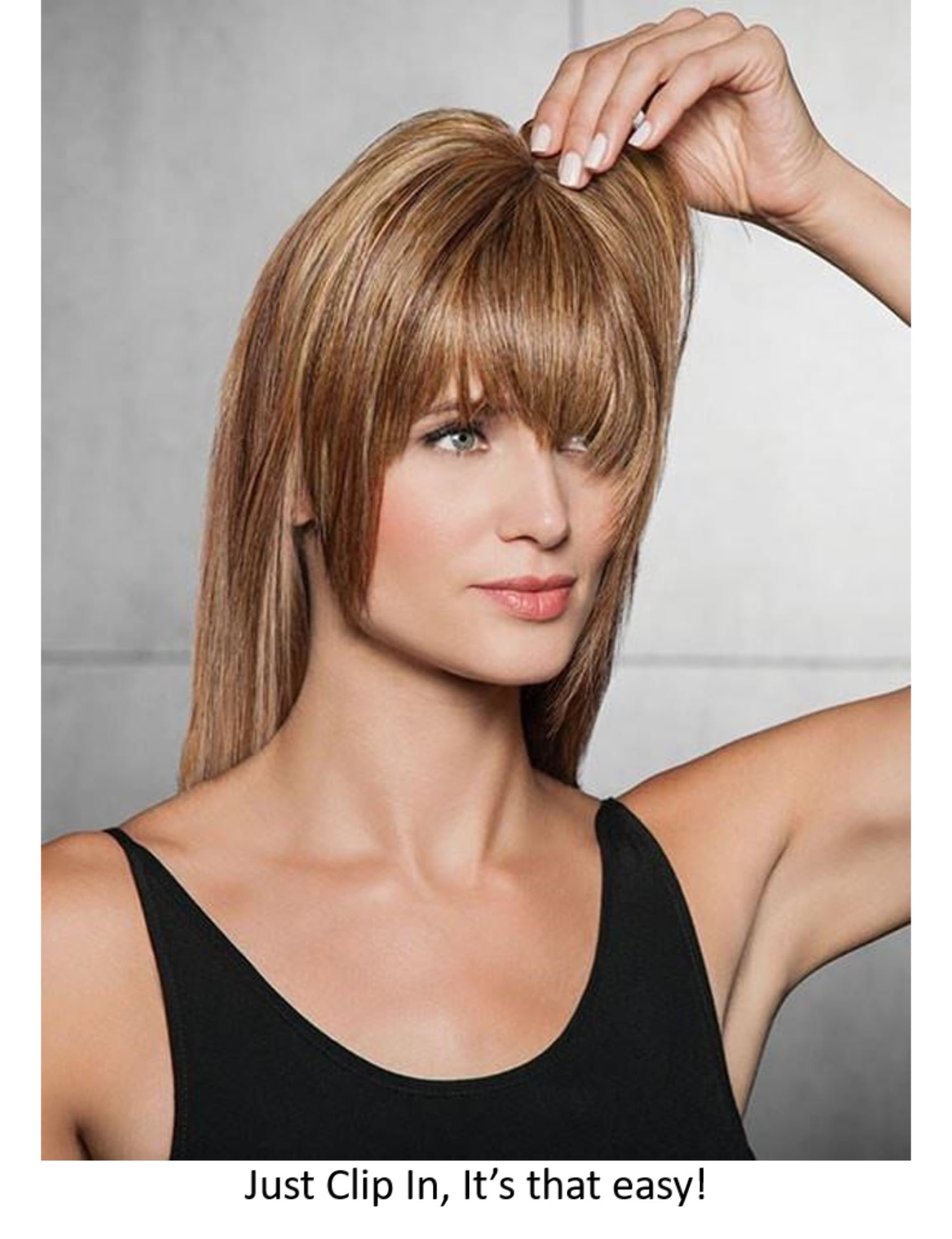 Modern Fringe Clip In Bang - R28S Glazed Fire by Hairdo for Women - 1 Pc Hair Extension