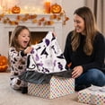 thumbnail image 5 of Hitime 50"x60" Halloween Throw Blanket - 300GSM Cozy Warm Flannel Fleece for Sofa Living Room, Holiday Gift Winter Bedding Decor - Purple Cat, 5 of 8
