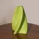 thumbnail image 5 of Florero retorcido verde único, florero decorativo de cerámica, mini florero creativo vintage, florero moderno, 5 of 8