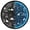 Geometric Figures, variant on Dailycode Night Light Wall Clock Glow in The Dark 12 inch Battery Operated Silent Luminous Clocks, Fleur De Lis and Beads