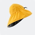 thumbnail image 2 of Chapeau de Seau Protection Uv Chapeau de Protection Solaire Chapeau de Protection Solaire Visière Chapeau de Seau Chapeau d'Été Chapeau de Seau Femmes Enduit de Vinyle Extérieur Pliable, 2 of 5