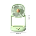thumbnail image 3 of NARABB Fans For Home Lights Folding Wall Mounted Small Fan Office Desktop Home Desktop Portable Small Fan, 3 of 9
