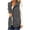 Gray, variant on Women's Casual Cargo Vest Zip Up Sleeveless Drawstring Waist Utility Waistcoat Multi Pockets Outdoor Travel Layering Gilet Jacket White