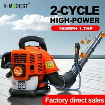 Powerful Backpack Blower Gas Leaf Blower 43cc 2-Stroke 550CFM 190MPH 1.7HP