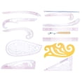 thumbnail image 3 of Reglas con rodillo para medir ropa, juego de regla multifuncional con manga de patrón, regla curva, 12 Uds., 3 of 5