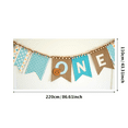 thumbnail image 7 of Cute First Birthday Banner with Polka Dot Gingham Patterns Backdrop Decor Party Supplies Photography Props for Baby First Birthday Party Celebrations Decors, 7 of 7