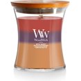 thumbnail image 1 of WoodWick Medium Hourglass Candle, Autumn Harvest - Premium Soy Blend Wax, Pluswick Innovation Wood Wick, Made in USA, 1 of 5
