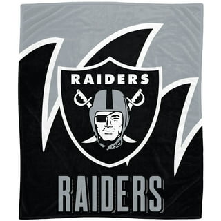 Nfl Las Vegas Raiders Legacy Script Sherpa Flannel Fleece Blanket