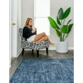 thumbnail image 5 of Jill Zarin Shaggy Chic Collection Area Rug - Shaggy (7' 10" Square Blueberry Blue), 5 of 12