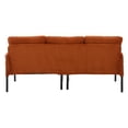 thumbnail image 7 of Jopath Oversized Loveseat, Double-Seater Sofa Cozy Bedroom Sofa with Metal Legs and Side Pockets for Living Room Bedroom Dorm Apartment Orange, 7 of 7