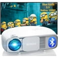 thumbnail image 1 of WiMiUS 7200L 1080P Full HD Bluetooth Projector Support 4K LED Home Cinema Video Projector 300 Inch Display Compatible with Phones, iPad, TV Stick, PS4, PC HDMI USB, 1 of 7