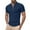 Navy, variant on Men's Summer Casual Zipper Shirt Breathable Loose Fit Jacquard T-Shirt Comfortable Short Sleeve Top for Daily Wear Mens T-Shirts Summer Lightweight Tee Tops