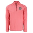 thumbnail image 2 of Men's-Cutter & Buck  Heather Red New York Red Bulls Peshastin Eco Fleece Recycled Raglan Half-Zip Top, 2 of 3