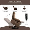 thumbnail image 4 of Aukfa Power Lift Recliner Chair Deep Seat Recliners with Infinite Position for Elderly Living Room, Brown, 4 of 10