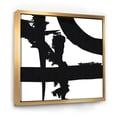 thumbnail image 1 of Sentiers Croisés Noir et Blanc I - Toile Encadrée Moderne et Contemporaine, 1 of 3