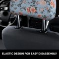 thumbnail image 6 of 2 PCS Car Headrest Cover, Rose Flowers Blue a Soft Car Seat Head Rest Cover Protector Interior Car Accessories Seat Covers for Cars Truck Auto Only Covers, 6 of 8