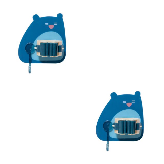 Billuyoard Gancho de soporte para colgar mopa de baño azul oscuro 2piezas Billuyoard CBP056248