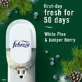 thumbnail image 4 of Febreze Plug In Air Freshener, Odor-Fighting Oil Refill, Pine & Berry, Christmas Tree Scent, 2 Refills, 4 of 13