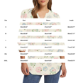 thumbnail image 3 of MEICHEN Blouses for Women Casual 3/4 Sleeve Womens Tops V Neck T Shirts with Cuffs Summer Fashion Clothing for Women, 3 of 4