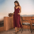 thumbnail image 2 of Miss Lavish London Kaftan Dresses for Women,Beach Kaftan Coverups,Hawaiian Coverups for Women,Long Beach & Swimsuit Coverups,Plus Size African Caftan Dress,Moroccan Style Loungewear Burgundy L, 2 of 6