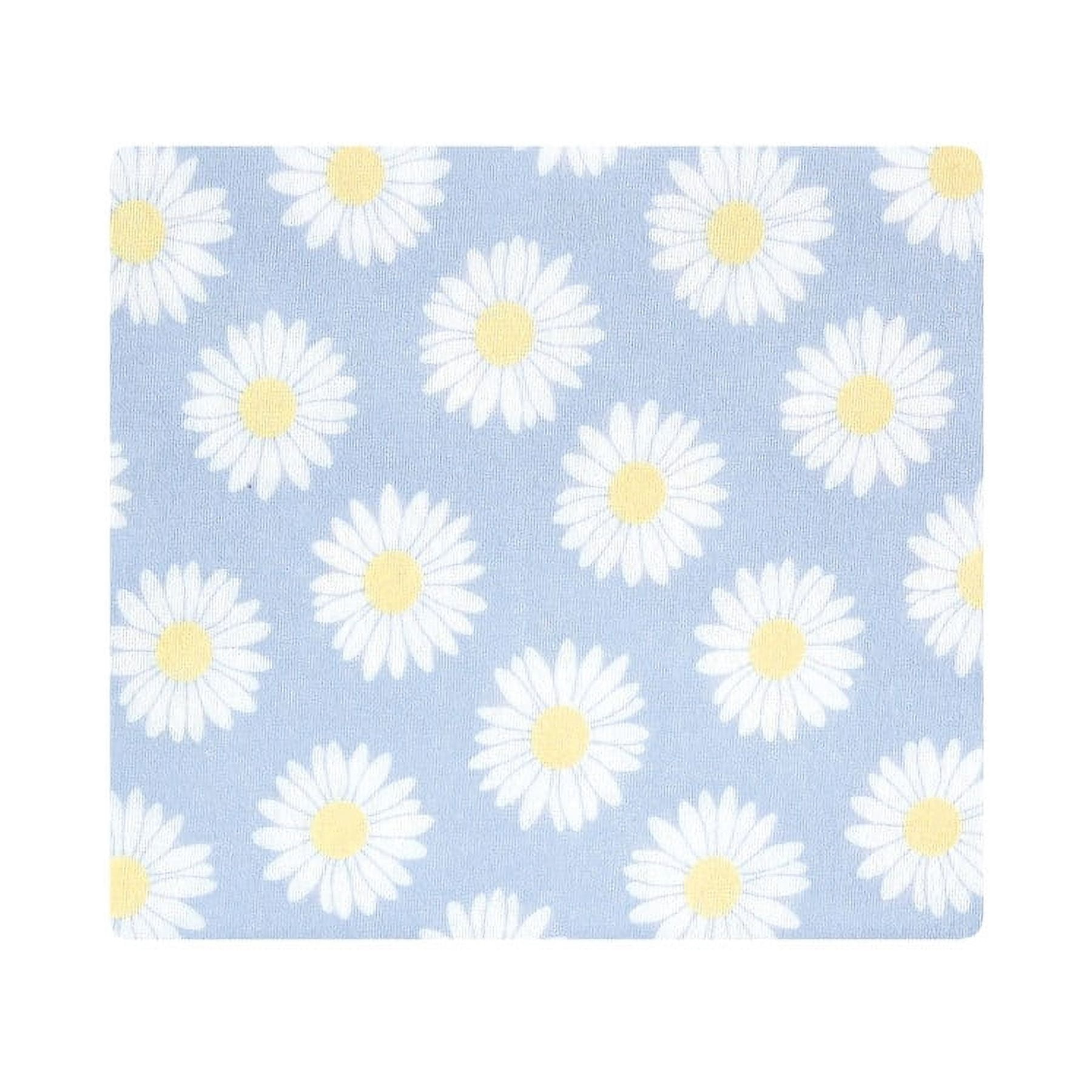 Hudson Baby Infant Girl Cotton Flannel Receiving Blankets, Daisy Bee, One Size