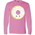 thumbnail image 3 of Inktastic White Donut Long Sleeve T-Shirt, 3 of 5