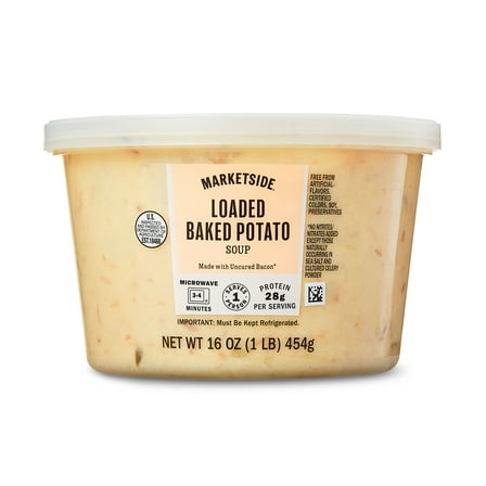 Marketside Loaded Potato Soup, Fresh Deli Soup, 16 oz Cup