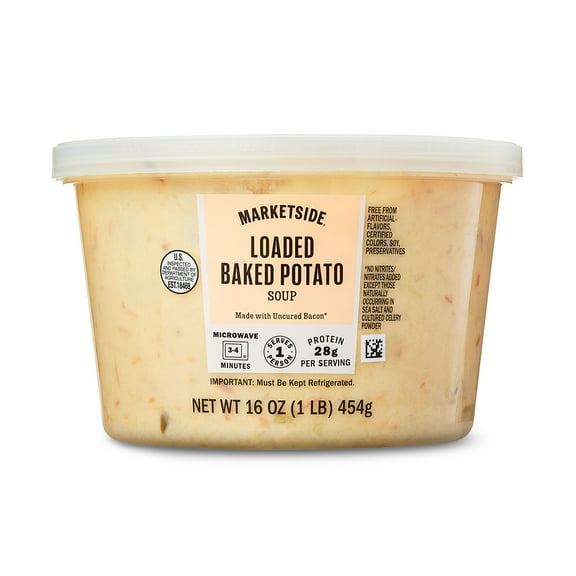 Marketside Loaded Potato Soup, Fresh Deli Soup, 16 oz Cup