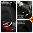 thumbnail image 5 of Seat Covers Fit for Volkswagen Jetta 2007-2025,Waterproof Breatable Leather Car Seat Cover Seat Cushion Protector Compatible Airbag(Black,Full Set(2 Row 5 Seats)), 5 of 8