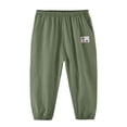 thumbnail image 6 of VeFlora Kids Girls Boys Harem Pants Elastic High Waist Long Pants Soft Lightweight Summer Harem Bloomers with Pockets(Green/4-5 Years), 6 of 7