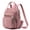Pink, variant on QYMHOODS Women's Multi-Pocket Convertible Backpack, Lightweight Shoulder Bag with Quilted Front Pocket