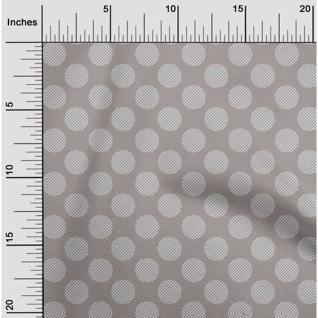oneOone Cotton Silk Fabric Stripe & Dots Decor Fabric Printed BTY 42 Inch Wide