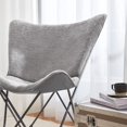thumbnail image 3 of DormCo Oversized Butterfly Chair - Comfy Cozy Classic Gray, 3 of 8