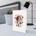 thumbnail image 5 of DistinctInk Greeting Card / Note Card - Valentine's Day Beagle Puppy - PACK of 1, 5 of 7