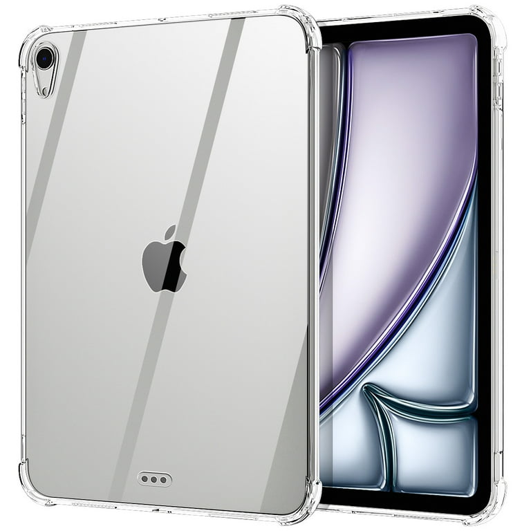 Apple iPad Air シルバー　M2 iFaceケース付き AICase For Apple iPad Air 11-inch(M2) 2024 Case Shockproof Crystal