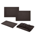 thumbnail image 1 of Home Savings Items!Kyusrd Four Piece Fitted Sheet Set Bed Sheet Home Textile Solid Color Imitation Satin, 1 of 6